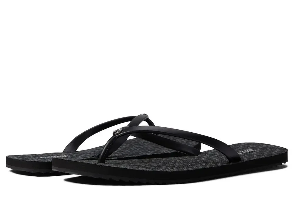 MICHAEL KORS JINX FLIP-FLOP BLACK 10 M